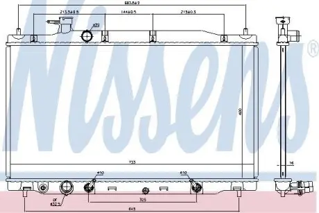 Радиатор NISSENS 681405