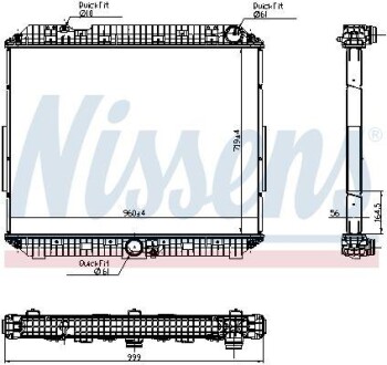 Радиатор NISSENS 6270020 (фото 1)