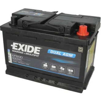 Тяговий акумулятор Marine & Leisure 70 Аг 12 В EXIDE EP600