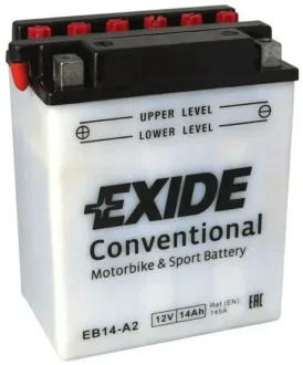 Акумулятор 14 А/ч, 145 А, (+/-), 134x89x165 мм EXIDE YB14-A2