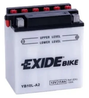 Акумулятор 11 А/ч, 130 А, 134х90х145 мм EXIDE YB10L-A2