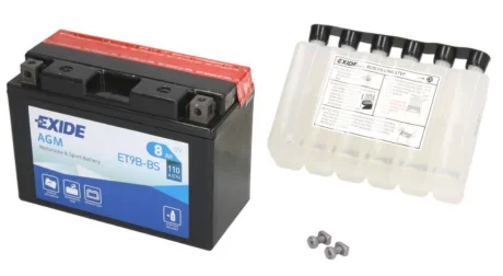 Акумулятор 12В 8Ач 110A L+ EXIDE YT9B-BS