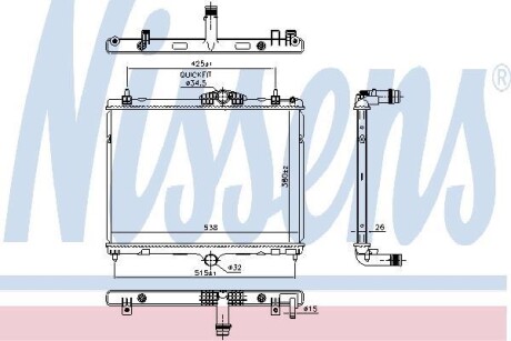 Радіатор NISSENS 606055