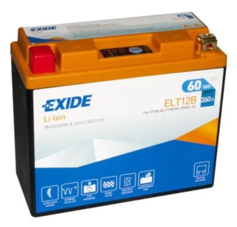 Акумуляторна батарея Li-ion 5 А/год 260 A 150 x 65 x 130 мм (+/-) B0 EXIDE ELT12B