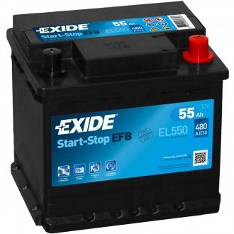 Акумулятор 6 CT-55-R Start-Stop EFB EXIDE EL550 (фото 1)