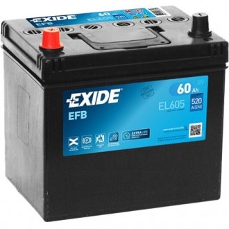 Акумулятор 6 CT-60-L Start-Stop EFB EXIDE EL605 (фото 1)