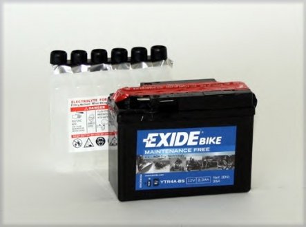 Аккумулятор EXIDE YTR4A-BS (фото 1)