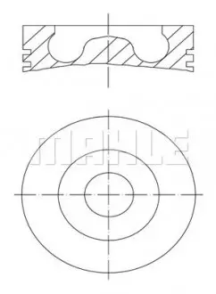 Поршень MAHLE MAHLE\KNECHT 439 01 00