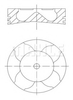 Поршень MAHLE MAHLE\KNECHT 229 54 00 (фото 1)