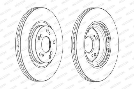 Гальмівний диск FERODO DDF2092C (фото 1)