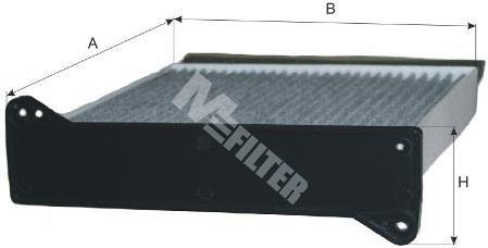 Фільтр салону вугільний M-FILTER MFILTER K9028C
