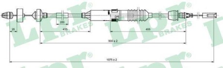 Трос сцепления LPR C0198C