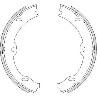 Колодки ручного тормоза, 02- W211/220/221/222 WOKING Z4708.00