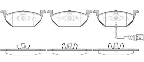 Колодки передні (дискові), з датчиком 03- WOKING P7333.31