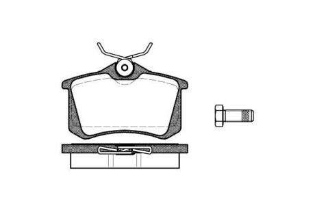 Колодки задні, 1.6/2.0HDI 02- (тип Lucas) WOKING P3633.01