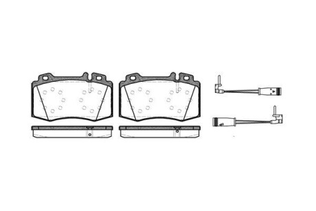 Колодки передние, W203/211/220 (sportpack) WOKING P6693.02