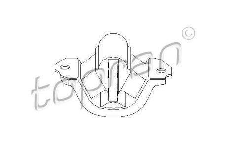Подушка двигуна, 1.7D 94-01 (передня) R TOPRAN 201 369