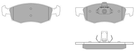 Колодки передние, 1.2-1.9 JTD, (тип ATE) FREMAX FBP-1170