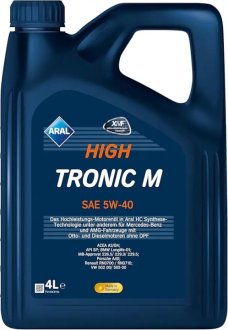 Моторна олива HighTronic M 5W-40 синтетична 4л ARAL 154FE8