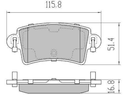 Колодки задні, 98-06 (тип BOSCH) FREMAX FBP-1275