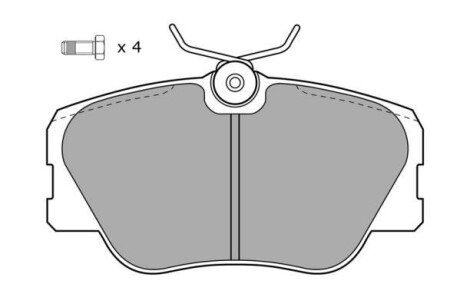 Колодки передние, E (W124) 85-95 FREMAX FBP-0495