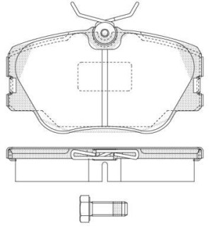 Колодки передні, E (W124) 85-95 WOKING P0893.00