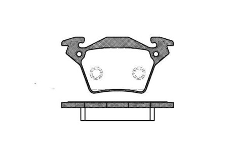 Колодки задние, CDI (тип BOSCH) WOKING P6173.00