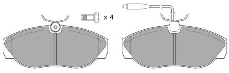 Колодки передні, 94-02 (1.4t) FREMAX FBP-0915