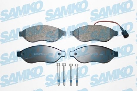 Колодки передние, (1.1-1.5t) 06- SAMKO 5SP1287 (фото 1)