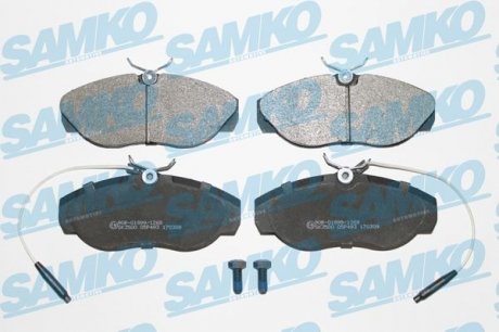 Колодки передні, 94-02 (1.4t) SAMKO 5SP493 (фото 1)