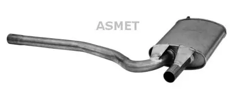 Передний глушитель, выпускная сист ASMET 06.017