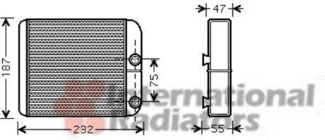 Радиатор печки VAN WEZEL 32006186