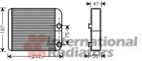 Радиатор печки VAN WEZEL 32006186 (фото 1)