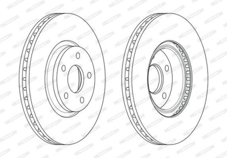 Гальмівний диск FERODO DDF1835C-1