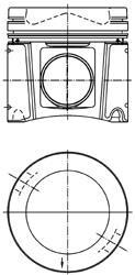 Поршень KOLBENSCHMIDT 40 448 601