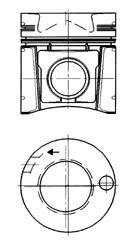 Поршень KOLBENSCHMIDT 93 231 600 (фото 1)