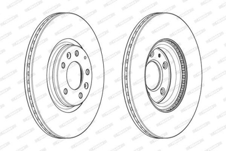 Тормозной диск FERODO DDF1880C