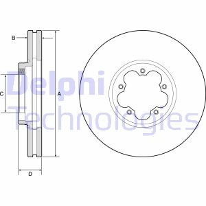 Гальмівний диск DELPHI BG9176C