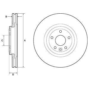 Тормозной диск DELPHI BG9166C