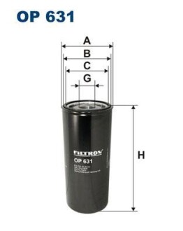 Фильтр масляный FILTRON OP 631
