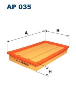 Фільтр повітряний FILTRON AP035