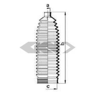 Пильовик кермової рейки SPIDAN 84059