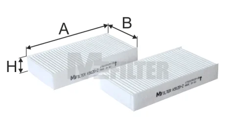 Фильтр воздуха MFILTER K 9120-2