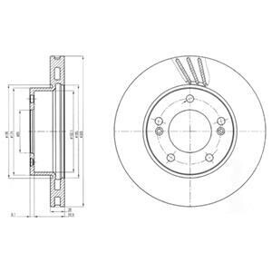 Тормозной диск DELPHI BG4207