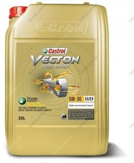 Моторное масло VECTON FS E6/E9 5W30 20л CASTROL VECTON FS E6/E9 5W30 20L (фото 1)