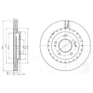 Гальмівний диск DELPHI BG3814