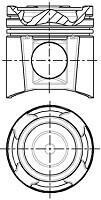 Поршень в комплекте на 1 цилиндр, STD NURAL 87-114700-30