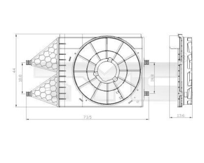 Корпус вентилятора TYC 837-0033-1