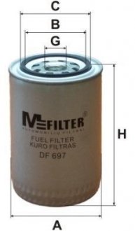 Фильтр топлива MFILTER DF697