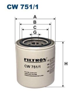 Фільтр охолоджувальної рідини FILTRON CW 751/1